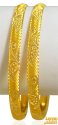 Click here to View - 22 Kt Gold Bangles 2 PCs 