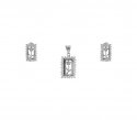 Click here to View -  White Gold Pendant Set with Signity 