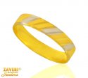 22 Kt Two Tone Gold Band - Click here to buy online - 261 only..
