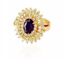 18K Sapphire Diamond Ring - Click here to buy online - 3,841 only..