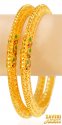 22Kt Gold Fancy Kadas (2 pc) - Click here to buy online - 3,942 only..