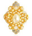 22k Gold  Pearl Ring - Click here to buy online - 573 only..