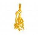 22K Gold Hanuman Pendant - Click here to buy online - 355 only..