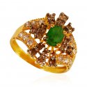 22kt Gold Emerald Ring - Click here to buy online - 413 only..