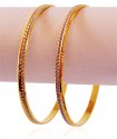22k Rhodium Gold Bangles Set (2 PC) - Click here to buy online - 2,098 only..