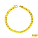 22 Kt Gold Mens Bracelet - Click here to buy online - 1,476 only..