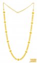 22k Gold Fancy Long Chain Mala - Click here to buy online - 3,658 only..