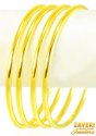 Click here to View - 22Kt Plain Gold Bangles (4 Pc) 