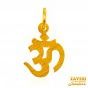 Click here to View - 22Kt Gold Fancy OM Pendant 