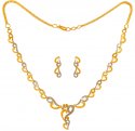 Click here to View - 22kt Gold Necklace Earring Set 