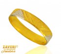 22 Kt Two Tone Ring (Band) - Click here to buy online - 263 only..