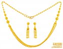 22KT Gold Layered Necklace Set - Click here to buy online - 1,742 only..