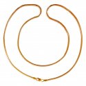 22Kt Gold Plain Chain(20inch) - Click here to buy online - 630 only..