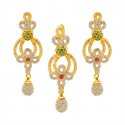 22K Gold Fancy Pendant Set - Click here to buy online - 1,006 only..