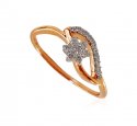 18K Rose Gold Diamond Ring - Click here to buy online - 529 only..