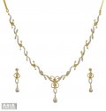 Click here to View - 18k Fancy Diamond Necklace Set  