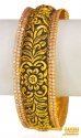 Click here to View - 22Kt Gold Antique Kada (1 Pc) 