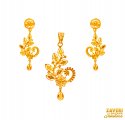 Click here to View - 22Kt Gold Fancy Pendant Set 