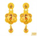 22kt Peacock Exclusive Earrings - Click here to buy online - 1,485 only..