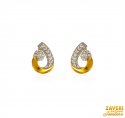 Beautiful 22K Gold CZ Earrings - Click here to buy online - 299 only..