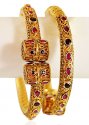 22K Gold Antique Bangle (2 PCs) - Click here to buy online - 5,880 only..