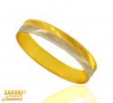 Two Tone Gold Band 22 kt - Click here to buy online - 250 only..