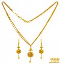22Karat Gold  Fancy Necklace Set - Click here to buy online - 2,100 only..