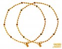 Click here to View - 22 Kt Gold Beads Anklet (2 PC) 