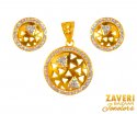 Click here to View - 22K Gold Fancy Pendant Set  