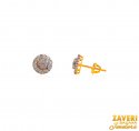 18Kt Gold Diamond Earrings - Click here to buy online - 1,280 only..