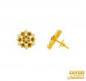 22Kt Gold Sapphire Earrings - Click here to buy online - 654 only..