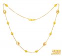 Click here to View - 22Kt Gold Two Tone Fancy Chain for Ladies 
