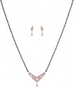 Click here to View - 18K White Gold MangalSutra Set 