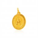 Initial A (Gold Pendant) - Click here to buy online - 253 only..