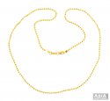 22K Yellow Gold Balls Chain (20 in) - Click here to buy online - 1,064 only..