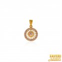 22Kt Fancy Pendant with CZ - Click here to buy online - 315 only..