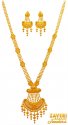 22K Gold Patta Necklace Set - Click here to buy online - 7,043 only..