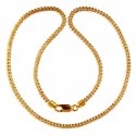 22KT Gold Two Tone Chain (18 In) - Click here to buy online - 1,758 only..