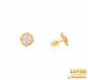 Click here to View - 22Kt Gold Cubic Zircon Earrings 