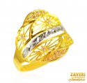 22 Kt Gold Two Tone Ring - Click here to buy online - 310 only..