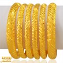 22k Gold Bangles Set - Click here to buy online - 5,616 only..