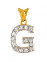 Gold Initial G Pendant - Click here to buy online - 380 only..