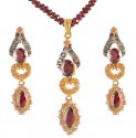 22K Gold Fancy Pendant Set - Click here to buy online - 1,586 only..