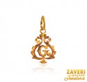 22k Gold Initial G Pendant - Click here to buy online - 313 only..