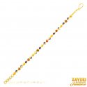 Click here to View - 22Kt Gold Fancy Meenakari Bracelet 