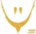 Click here to View - 22 Karat Gold Necklace Earring Set 