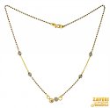 22K Gold CZ Mangalsutra - Click here to buy online - 606 only..