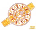 22 Kt Gold Designer Signity Bangle - Click here to buy online - 3,647 only..