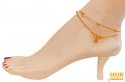 22Kt Gold Two Tone  Anklets (2 PC) - Click here to buy online - 1,431 only..