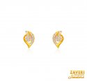 22 Karat Gold Leaf Tops with CZ - Click here to buy online - 285 only..